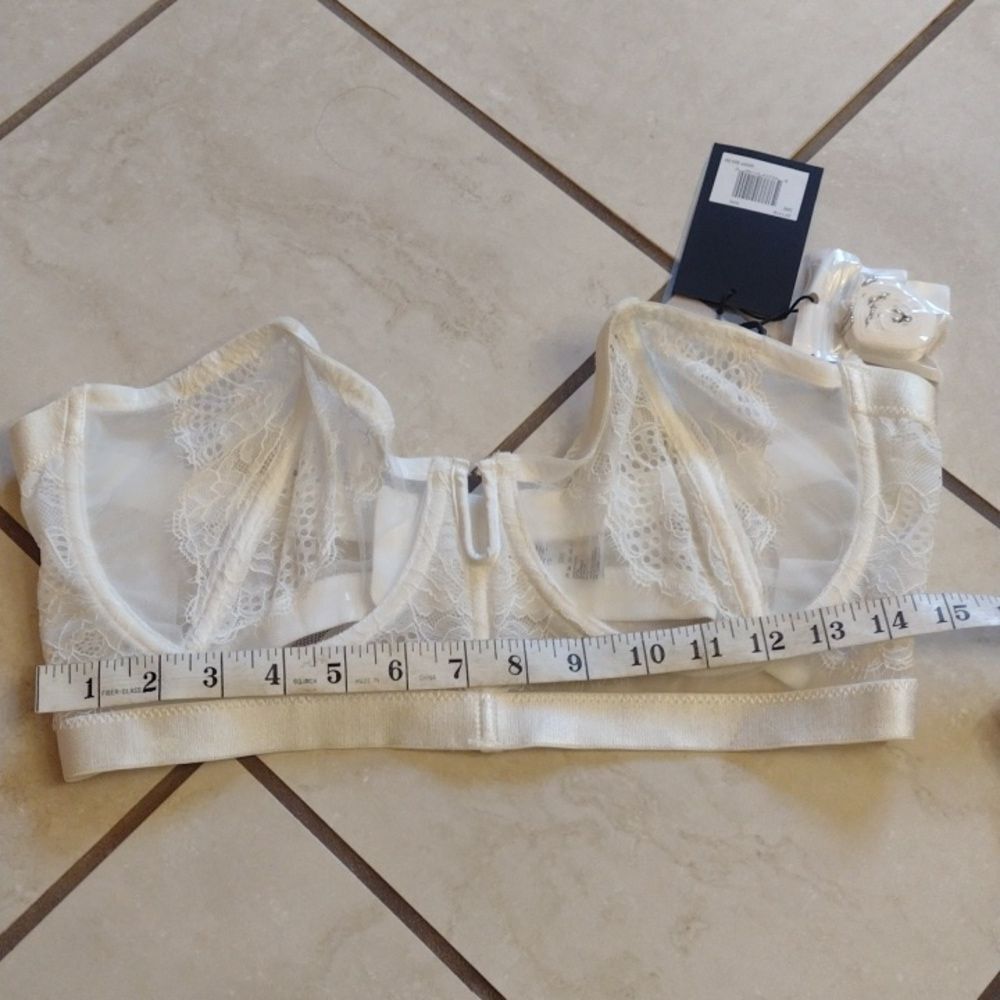 *FinalPrice* NWT Thistle and Spire Mirage Strap Optional Bustier Ivory White 38E - Picture 8 of 9